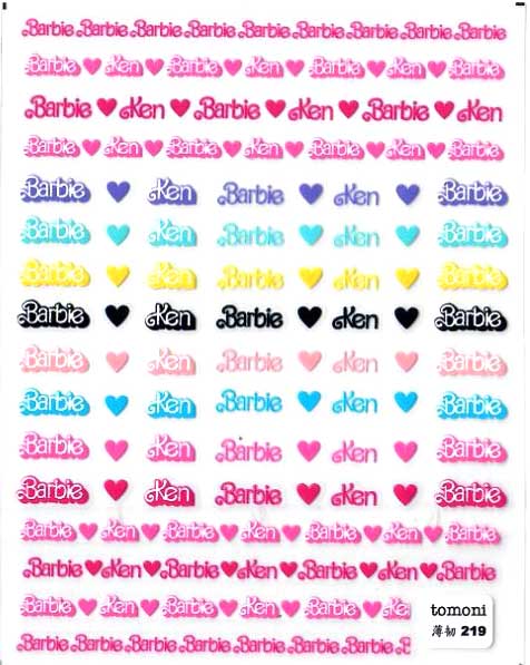 Barbie Logo Stickers