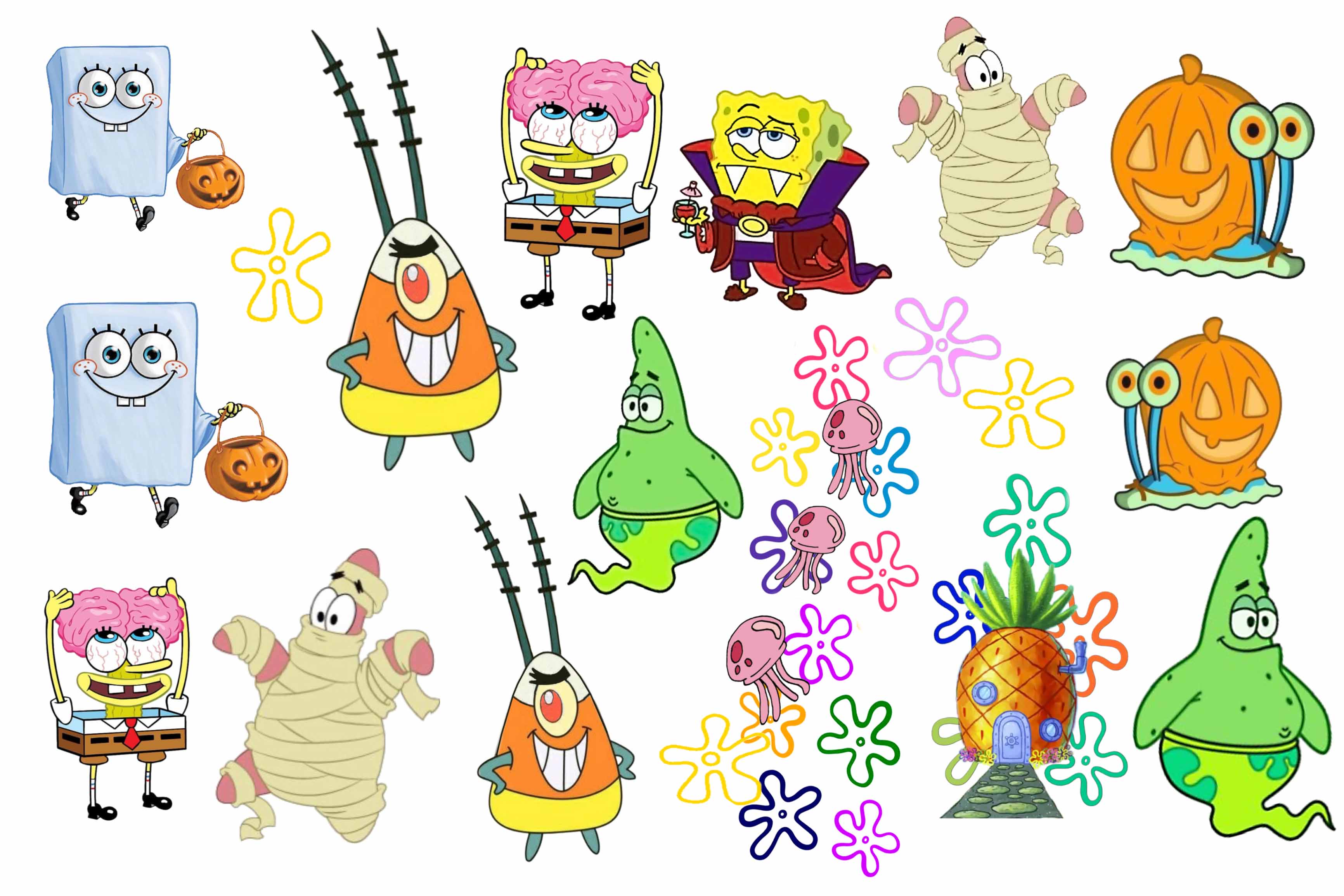 Calcomanía premium de Bob Esponja para Halloween