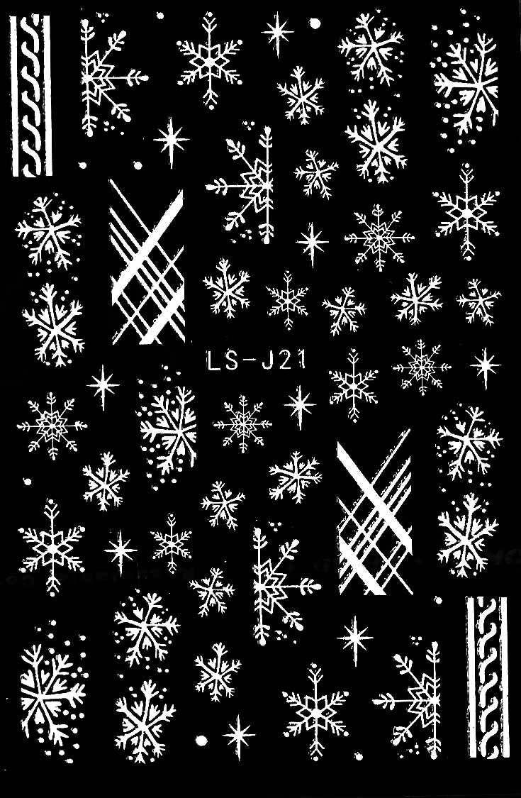 Snowflake Stickers j21