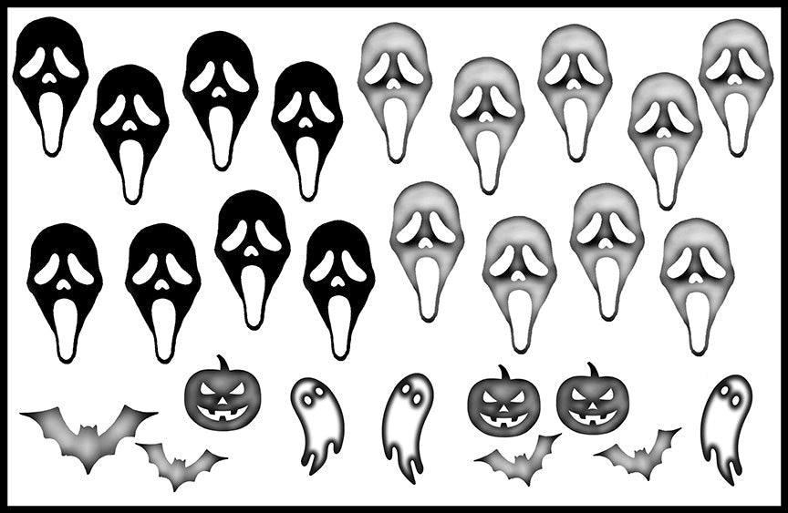 Ghostface Airbrush Premium Decals 2