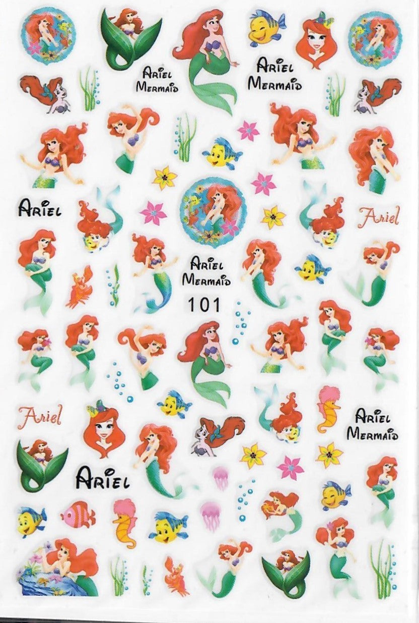 Little Mermaid Stickers 101