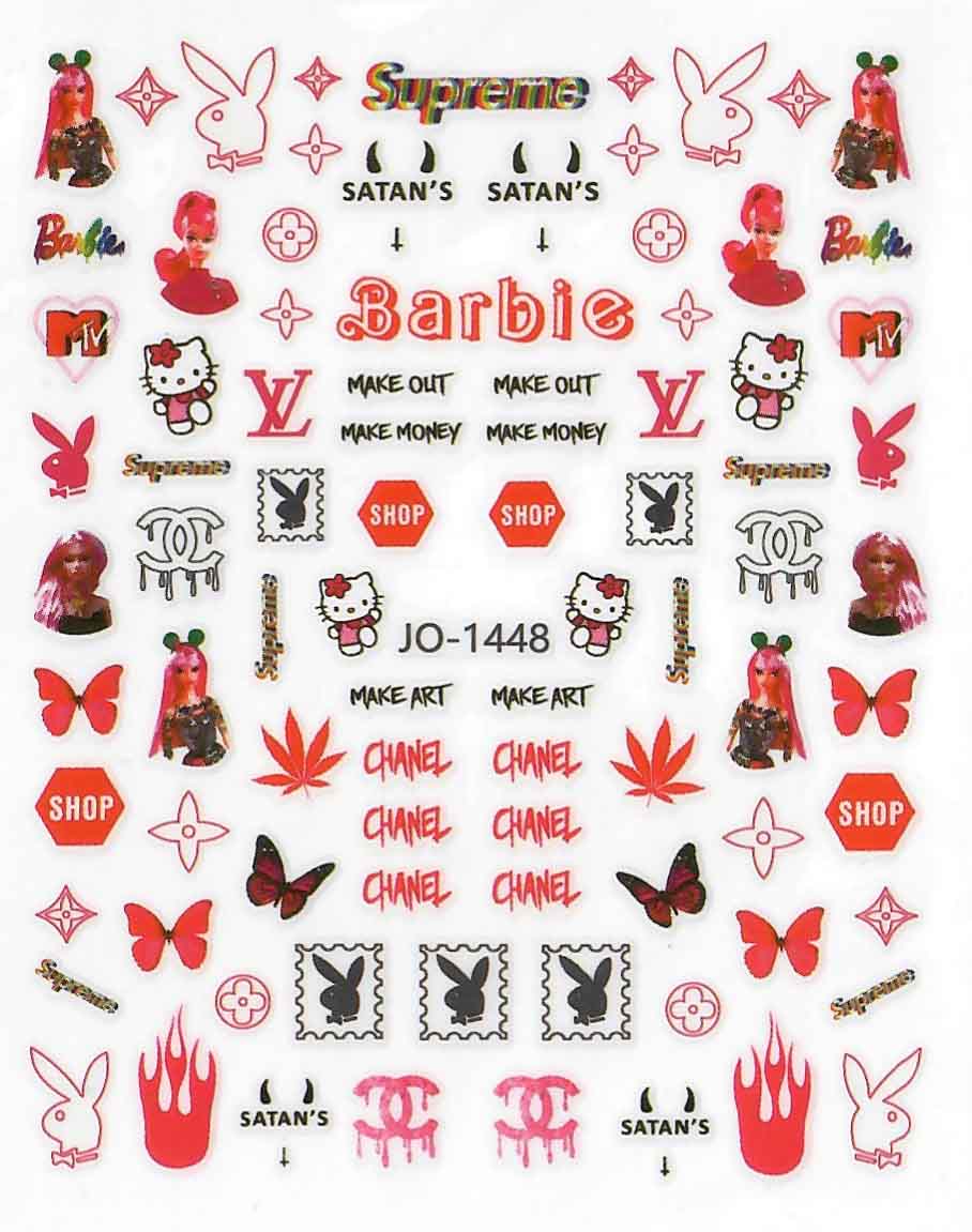 Red Barbie and More Stickers