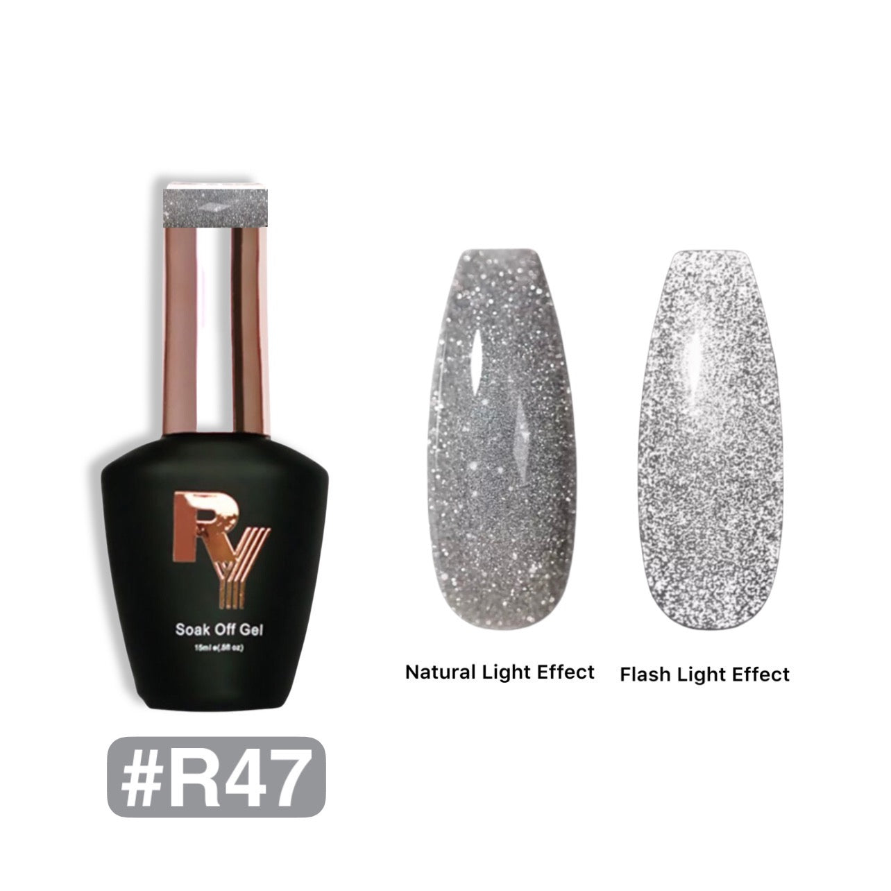 Gel con brillo reflectante 47