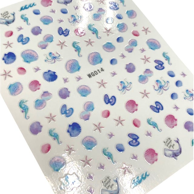 Shell Effect Sticker Sea Shells Stickers 14