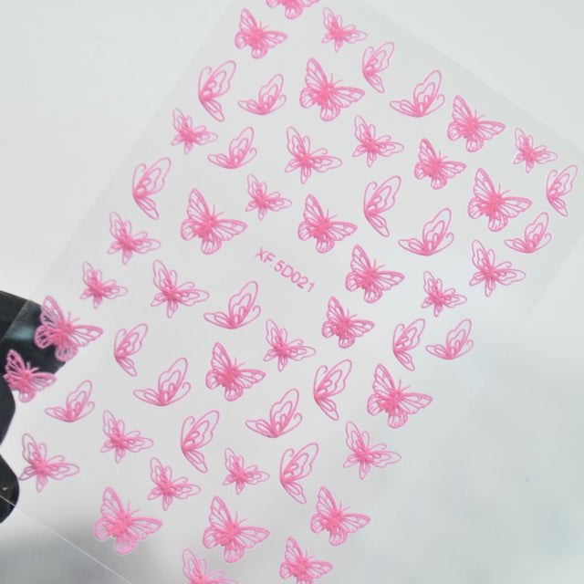 Pink Butterfly Stickers 21