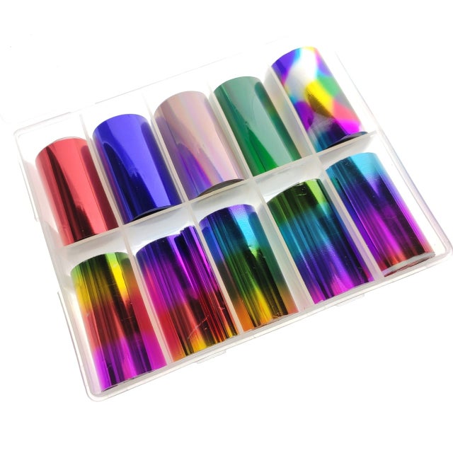 Rainbow Chrome Foil Set