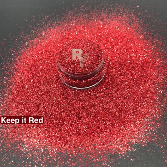 Reflective Glitter - Keep It Red