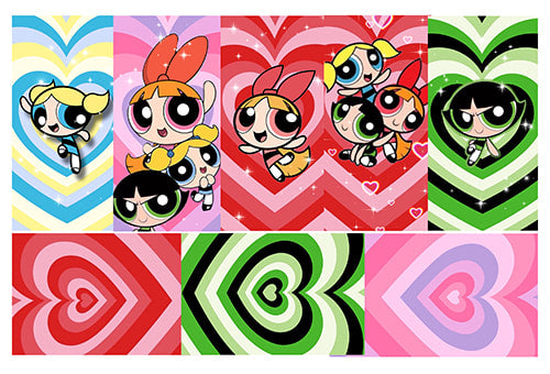 Powerpuff Girls Water Decals B