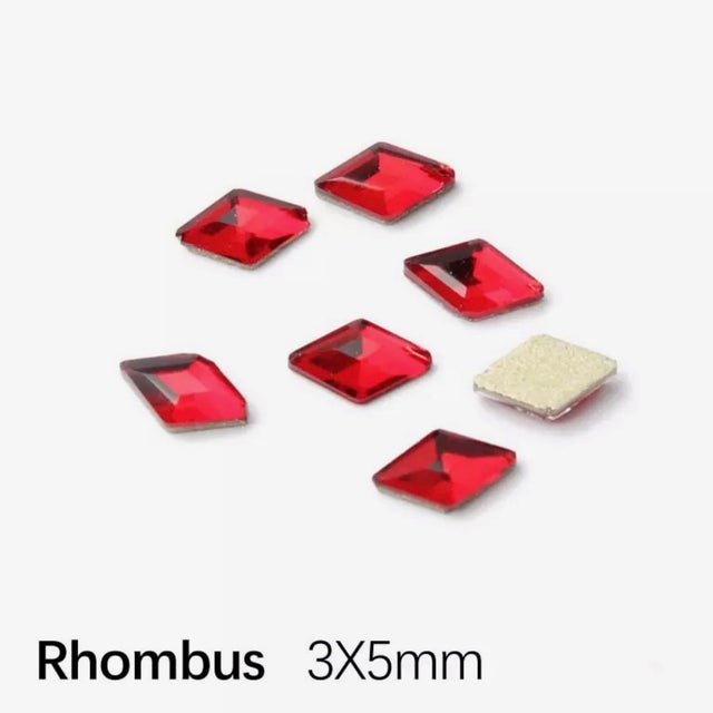Red Rhombus Crystals (100)