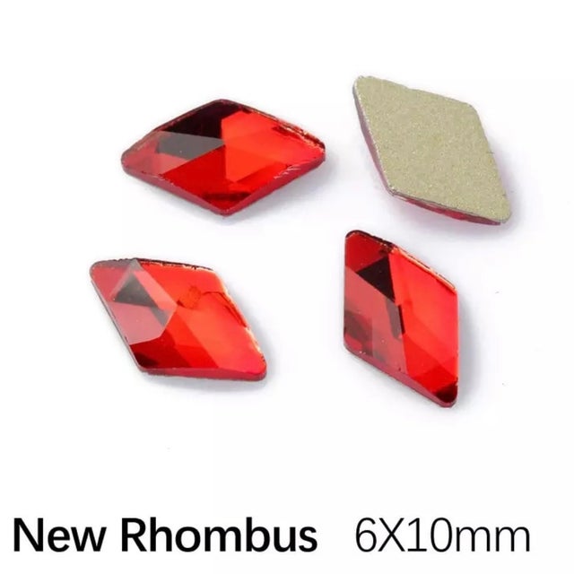 Red Rhombus Crystals (100)