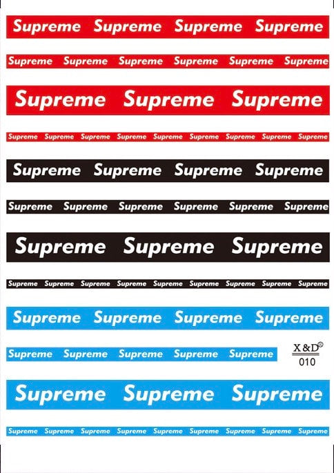 Supreme Stickers 2