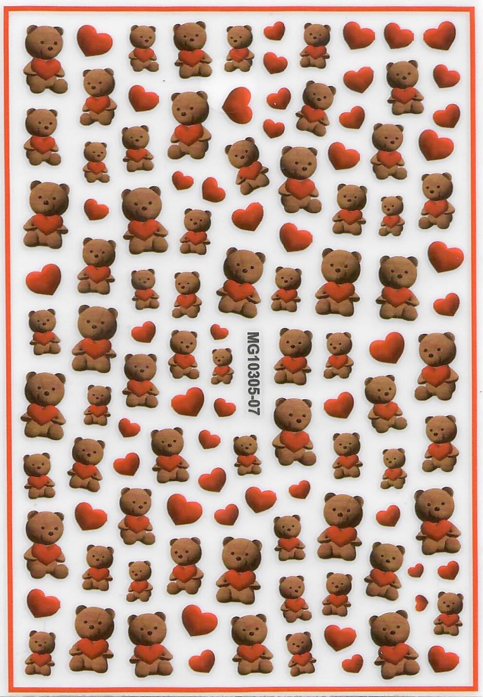 Teddy Bear Stickers 07
