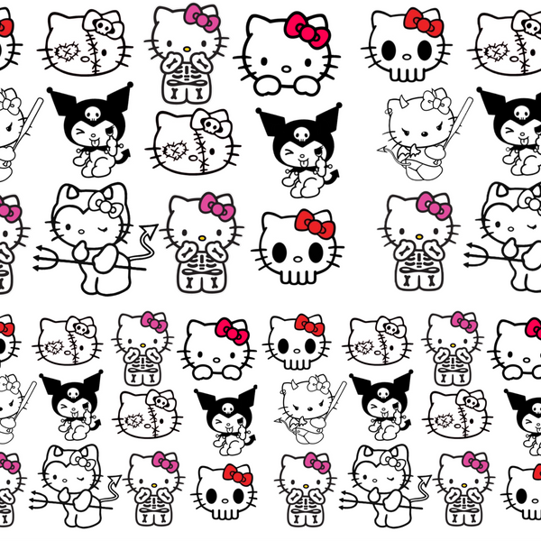 Hello Kitty Halloween Decals 23b