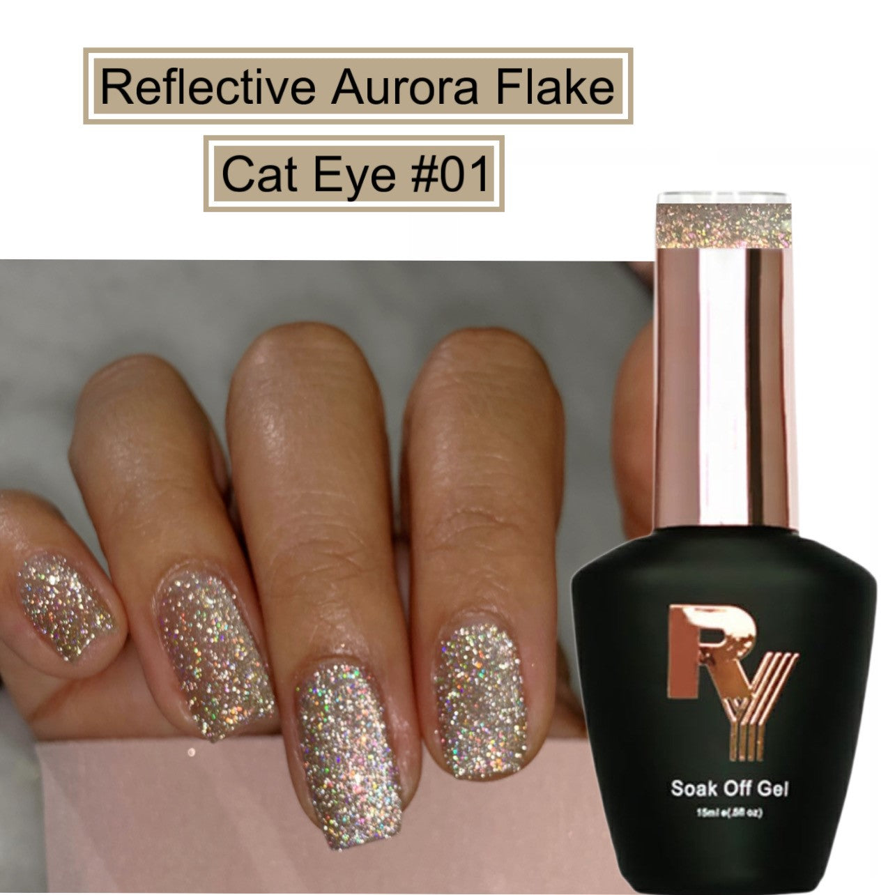 Reflective Aurora Flake Cat Eye 1