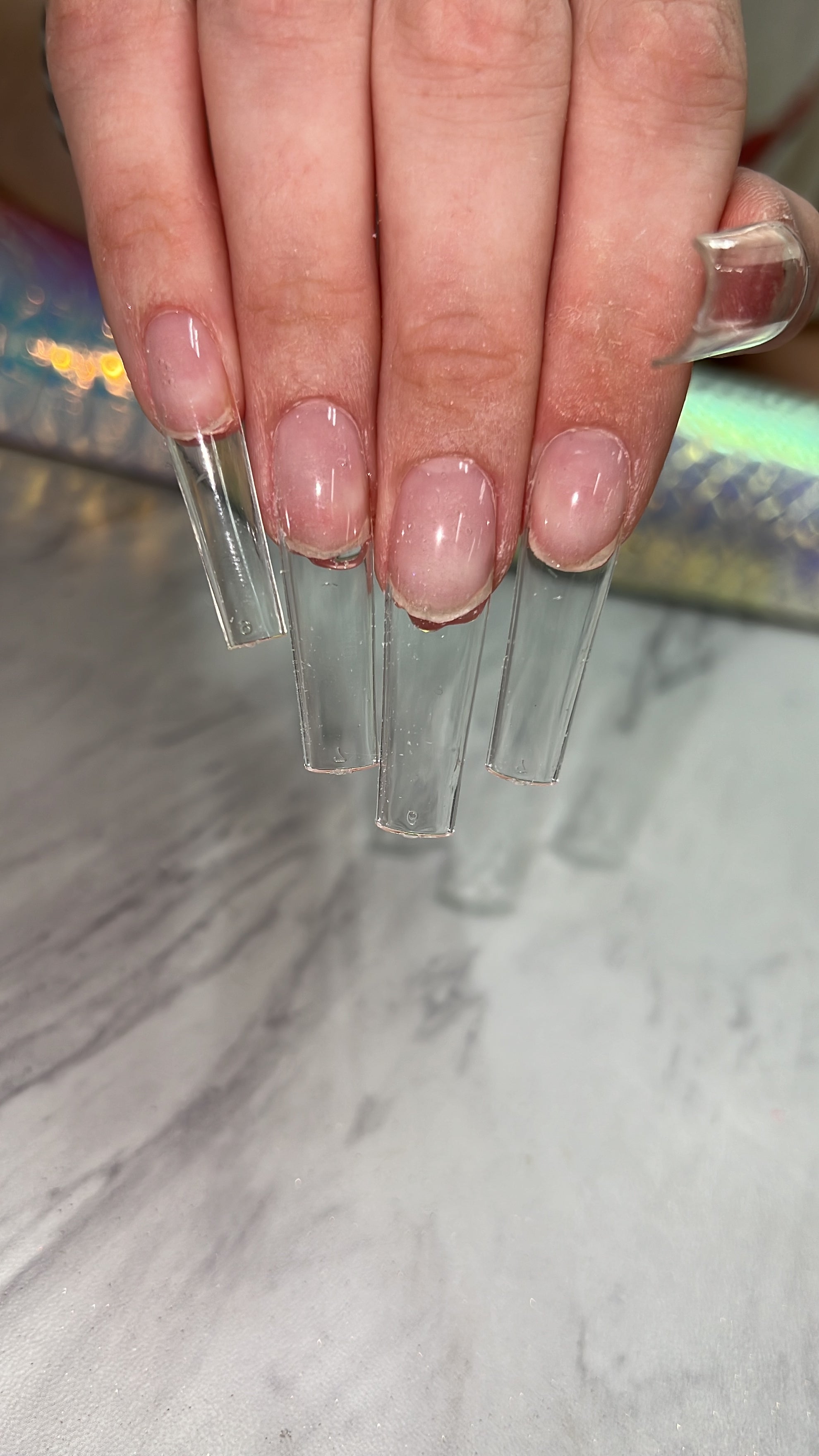 Puntas de uñas de gel suave - Cuadradas