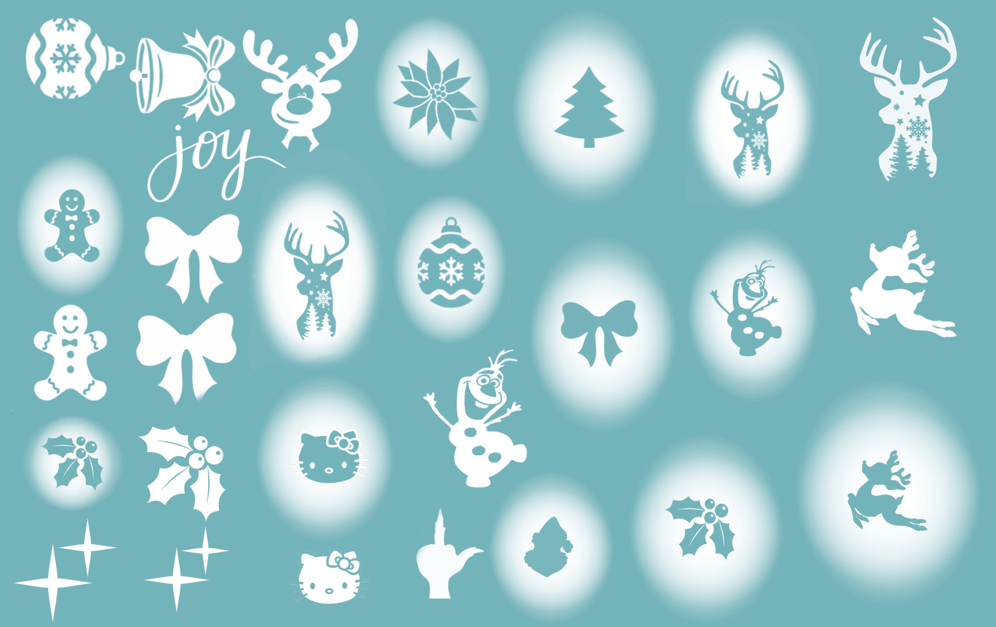 Airbrush Christmas Decal 1